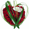 coeur en rose original
